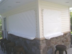 Outdoor Kitchen cabana custom covers window panels