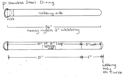 sketch heavy duty hose strap