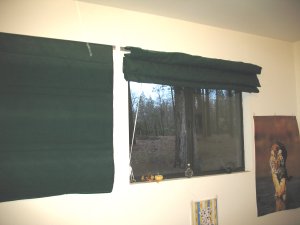 Roman Shade drop blind insullated saves on heating and cooling