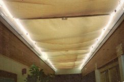 roman shade interior skylight-sun-block