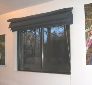 Roman Shade drop blind insullated saves on heating and cooling